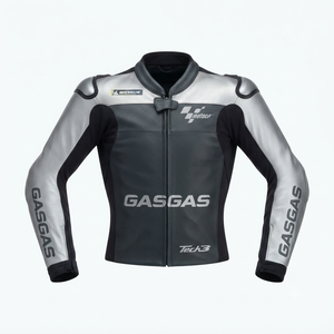 Men’s Cowhide Leather <b>Racing</b> <b>Jacket</b>/Chaqueta MotoCP Style CE Level 2 Armor Motorcycle Track Riding Protective Gear CE - Product Image 1