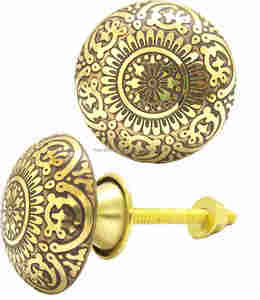 Conception gravée en laiton matériel bois chambre meubles poignées poignées et boutons pour salle de bain commode cuisine et porte-vente d'exportation - Product Image 4