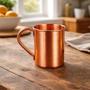 Taza de Cobre Reutilizable Ecológica Premium Moderna de Estilo Antiguo con Asa, Modelo AC067-71, Vajilla para Servir - Product Image 5