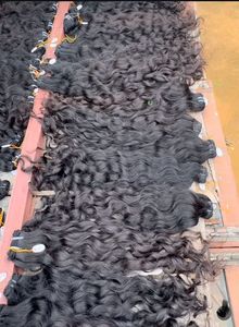 Cuticules bouclées naturelles non transformées alignées sans enchevêtrement pas cher Remy cheveux humains indiens extensions de cheveux vierges prix le plus bas - Product Image 3