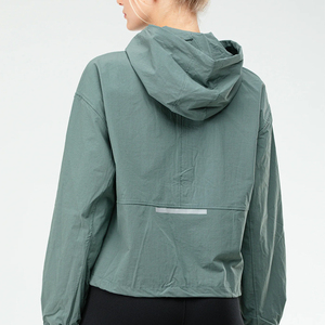 Vestes coupe-vent pour femmes, dernier design, manches longues, fermeture éclair imperméable, couleur unie, veste légère - Product Image 5