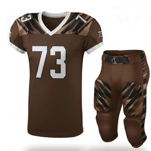 Uniforme de Fútbol Americano Personalizado Profesional BRG con Mangas Cortas, Nuevo Estilo y Diseño de Logotipo - Product Image 1