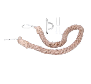 Home <b>Storage</b> Rope Toilet Paper Roll Holder Bathroom Towel <b>Box</b> Hemp Rope and Wood <b>Material</b> Toilet Paper Roll Holder - Product Image 3