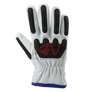 Guantes de Trabajo de Cuero con TPR Resistentes a Impactos, con Mayor Seguridad y Comodidad para Trabajos Laborales - Product Image 3