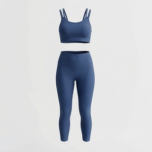Ensemble de vêtements de sport pour femmes, personnalisé, sans couture, léger, pour la gym, le yoga, l'entraînement athlétique, la course à pied, les exercices, les vêtements de sport - Product Image 1