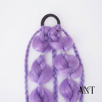 Vente en gros de tresses synthétiques de 24 pouces, queue de cheval, résistantes à la chaleur, couleur ombrée, extensions de cheveux tressés pour femmes, faciles à porter