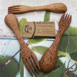 Cubiertos de madera de coco de alta calidad para restaurante Hotel Travel Cubiertos decorativos naturales de Vietnam al por mayor para Año Nuevo - Product Image 6