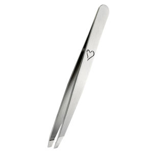 Pinzas de Acero Inoxidable de Grado Profesional para Cabello Fino, Pinzas de Punta Inclinada Ultraprecisas para Cejas, Herramienta de Depilación Facial - Product Image 1