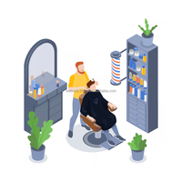 Plateforme de réservation de barbiers SaaS, logiciel de gestion des rendez-vous basé sur le cloud, personnalisable et optimisé