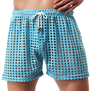 Calzoncillos tipo bóxer con estampado geométrico para hombre, tela suave, cómoda y transpirable, ajuste holgado, cintura elástica, ropa interior informal para uso diario, ropa de dormir - Product Image 6