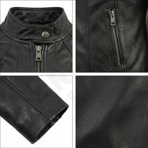 Pu mujeres imitación cuero motocicleta bombardero Racer cortavientos chaquetas y abrigos para damas chaqueta de cuero personalizada - Product Image 3