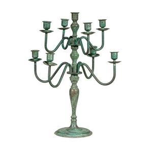 Candelabro Vintage de Hierro con Nueve Brazos, Adorno Decorativo, Regalo, Decoración Clásica para el Hogar - Product Image 1