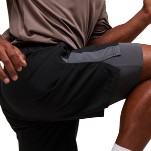 Pantalones Cortos Deportivos 2 en 1 para Hombre, 7 Pulgadas, Negro Gris Oscuro, Secado Rápido, para Gimnasio, Correr, Entrenamiento Atlético - Product Image 4
