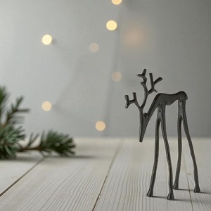 Elegante y Sencilla Figura Decorativa de Reno Negro, Adorno Navideño Perfecto para Mesa y Decoración del Hogar, Venta al por Mayor desde India - Product Image 5