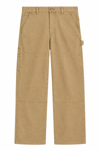 Pantalones Cargo de Algodón Tejido Estampado de Lavado Claro Premium para Hombre - Product Image 1