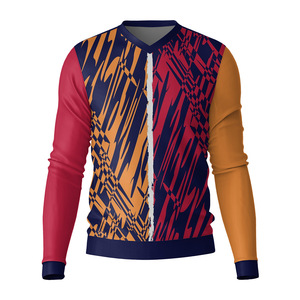 Chemise vintage Henry à manches longues, t-shirt uni, vêtement de sport, t-shirt de base pour homme, pur coton, élastique, fin, col en V, cardigan - Product Image 3
