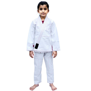 Kimono BJJ pour enfants, blanc, 100% coton, unisexe adulte, Gi de Jiu Jitsu, logo brodé, durable, coupe classique, costumes de Jiu Jitsu brésiliens pour femmes - Product Image 4