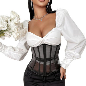 Customized Logo Premium Quality <b>Women</b> <b>Mesh</b> Corset Unique Design Best Selling <b>Women</b> <b>Mesh</b> Corset - Product Image 2