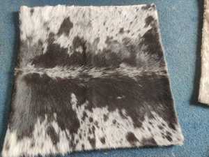 Natural Cowhide <b>Leather</b> Cushion <b>Cover</b> Pillow <b>Cover</b> Cow Hair on <b>Leather</b> Cushion <b>Cover</b> - Product Image 6