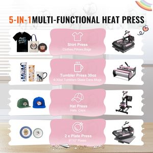 Pressa a Caldo Digitale 15x15 Pollici con Rotazione a 360 Gradi per Trasferimento Termico su Tazze da 30 oz e T-shirt - Product Image 1