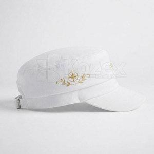 Gorro de Marinero Informal para Exteriores, Ligero, de Poliéster/Algodón, Estilo Uniforme Blanco para Eventos, Ceremonias y Desfiles, de Moda - Product Image 6