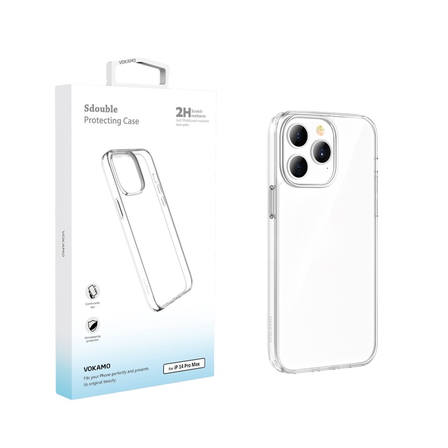 Vokamo 14 Ultra Clear Exquisite Design Waterproof Shockproof Magnetic Wallet TPU+PC Material Highly Scratch Mobile Phone Cases
