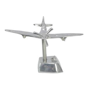โมเดลเครื่องบิน Spitfire เงางาม ขัดเงา บนฐานโลหะ พร้อมใบพัด ของตกแต่งภายในห้องนั่งเล่น บ้าน สำนักงานสมัยใหม่ และของขวัญ - Product Image 2
