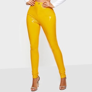 กางเกงหนัง PU ผู้หญิง สไตล์ลำลอง ระบายอากาศได้ดี เป็นมิตรกับสิ่งแวดล้อม เหมาะสำหรับฤดูหนาว เอวยางยืด สตรีทแวร์ คุณภาพสูง ทันสมัย จำนวนมาก - Product Image 3