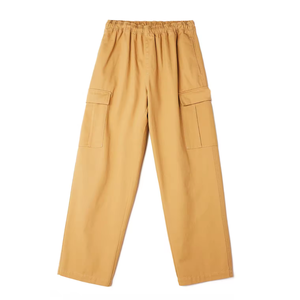 Pantalon cargo homme couleur moutarde, taille élastique, plusieurs poches, style décontracté pour l'automne, en toile respirante - Product Image 5
