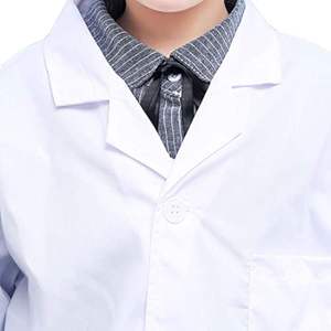 Blouse médicale blanche confortable avec poches spacieuses, uniforme de médecin à manches longues de qualité supérieure pour hommes et femmes, hôpital - Product Image 6