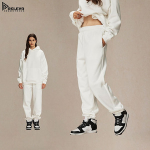 Pantalon de jogging en coton et polyester 400 GSM – Pantalon décontracté multicolore pour homme avec revers élastiques et taille à cordon de serrage - Product Image 2