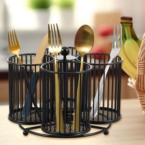 Elegante Portacubiertos Metálico para la Organización de la Encimera de la Cocina, que Mejora el Espacio de Comedor con una Construcción Duradera y un Estilo Moderno - Product Image 3