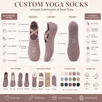 Fabricant de chaussettes de yoga personnalisées, chaussettes antidérapantes avec logo personnalisé, OEM ODM, vente en gros