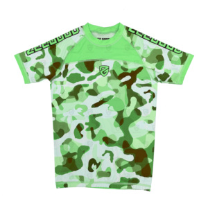 High Quality Super Soft Unisex Latex MMA Rash Guard Short Sleeve Gym Workout Shirt for Adults Fitness BJJ - Product Image 1