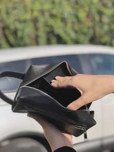 Genuine Cowhide Leather Toiletry Bag Men Grooming Organizer Travel Waterproof <b>Case</b> Bag LTB-0126 - Product Image 3