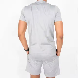 Summer Men Short Set Men Short Sleeve T-shirt Shorts Sets 2 Pieces Custom Casual Summer <b>Tracksuit</b> - Product Image 3