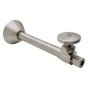 Válvula de Cierre Recta Moderna VAB0033, Latón con Acabado Negro, Manija Redonda para Baño/Cocina - Product Image 3