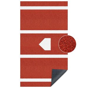 Premium 10X3,8 FT Portable Baseball/Softball Batting Cage Mat Fondo de goma antideslizante para entrenamiento en casa-Interior/Exterior - Product Image 1