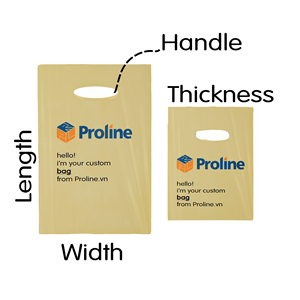 Custom <b>PE</b> Waterproof Moisture Proof Die Cut Handle Shopping Bags with Pad Printing ISO 9001 Certified OEM Brand - Product Image 5