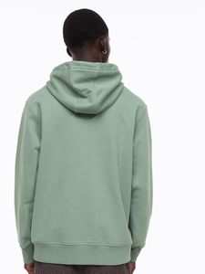 Sudadera con capucha para hombre, interior suave cepillado, algodón orgánico, lisa, sostenible, para otoño e invierno. - Product Image 2