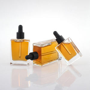 30ml 50ml 100ml Square Transparent Leakproof Travel Glass Tincture <b>Dropper</b> <b>Bottle</b> Screen Printing for Liquids Essential Oils - Product Image 3