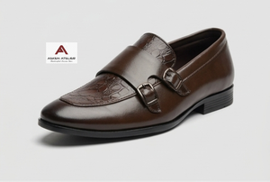 Mocasines Genuinos para Hombre con Hebilla con Patrón de Cocodrilo, Zapatos Formales de Vestir con Punta en Pico para Oficina y Fiestas - Product Image 4
