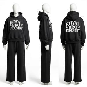 Conjunto Deportivo de 2 Piezas para Hombre, Estampado, a la Moda, Informal, Estilo Urbano, 100% Algodón, Transpirable - Product Image 2