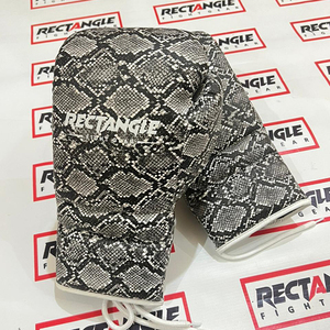 Gants de boxe rectangulaires édition Snake en dentelle, imprimés, pour entraînement et sparring de Muay Thai, équipement de combat personnalisé, vente en gros, OEM, ODM - Product Image 6