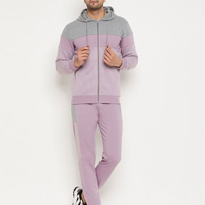 Conjuntos Deportivos de Felpa de Algodón para Hombre 2026, Trajes Deportivos Personalizados con Chaqueta Cortavientos y Cremallera Completa con Logotipo Impreso Personalizado - Product Image 1