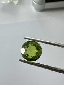 Natural <b>Peridot</b> Round Cut China Origin Heat Treated Vivid Green Gemstone For <b>Ring</b> Jewelry Making Loose Stone - Product Image 2