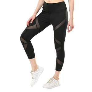 OEM 25/26 Womens Yoga Pants Sports Leggings High Waist Workout Activewear Pockets Full Length Breathable Mesh Solid - Product Image 1