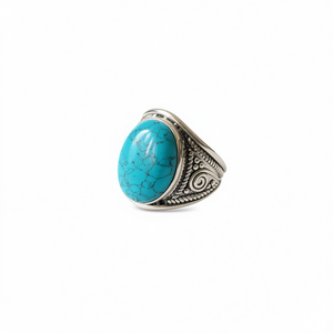 Heavyweight 4.9 Grams Big Stone <b>Turquoise</b> Fashion <b>Ring</b> - Product Image 2