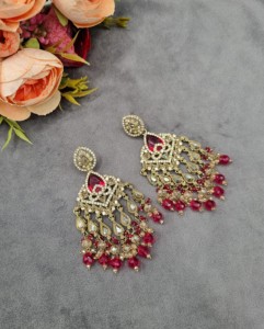 Pendientes de cristal hechos a mano, joyería étnica de diseño para mujeres, colecciones para bodas, recepciones y fiestas. - Product Image 4