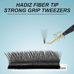 Pinzas para pestañas con punta curvada de precisión, herramienta de extensión de pestañas, accesorio de belleza de acero inoxidable para uso en salón - Product Image 4